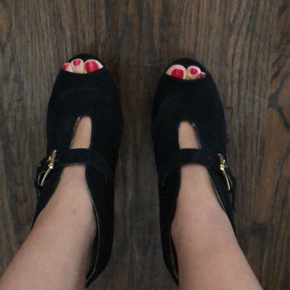 Michael Kors Peep Toe Suede Bootie 9.5 - Picture 2 of 6